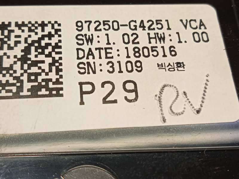 Recambio de mando climatizador para hyundai i30 (pd) select referencia OEM IAM 97250G4251 97250G4251VCA - Azul 6