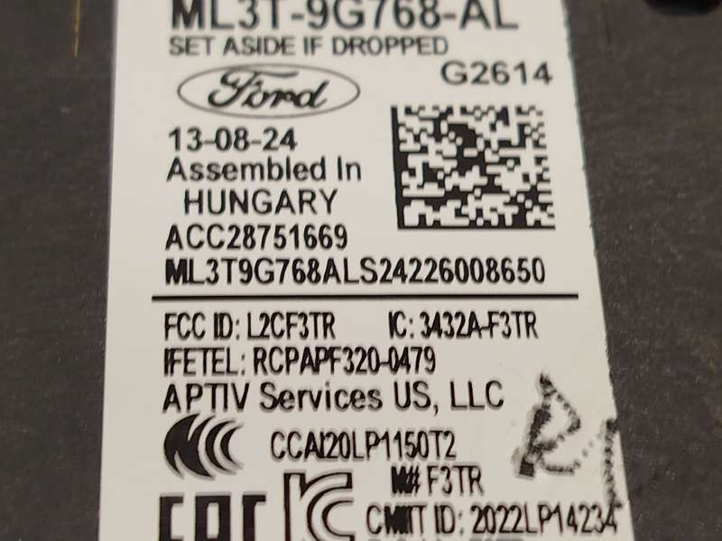 Recambio de modulo electronico para ford tourneo courier 1.0 ecoboost referencia OEM IAM ML33T9G768AL 2598574 ACC28751669 - Plata 5