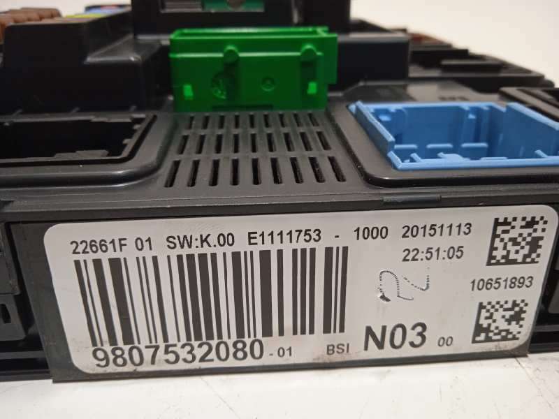 Recambio de caja reles / fusibles para peugeot 2008 (--.2013) 1.6 blue-hdi fap referencia OEM IAM 9807532080 1611785780 - Blanco 4