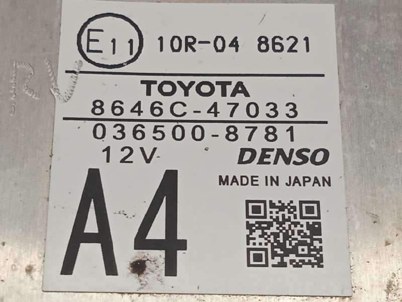 Recambio de modulo electronico para toyota prius (zvw50) basis referencia OEM IAM 8646C47033  0365008781 - Negro 4