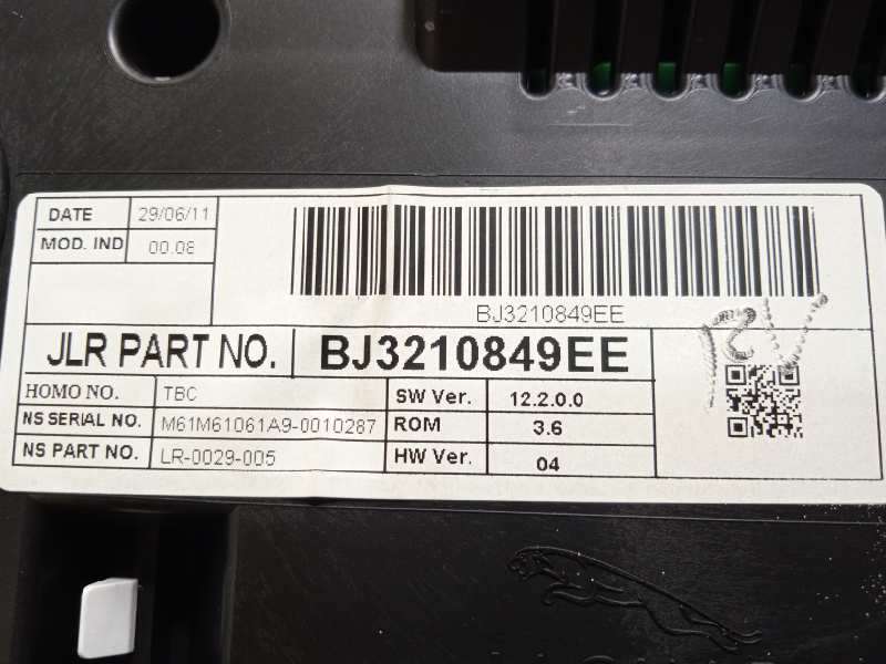Recambio de cuadro instrumentos para land rover evoque 2.2 td4 cat referencia OEM IAM BJ3210849EE LR026319 - Gris 7