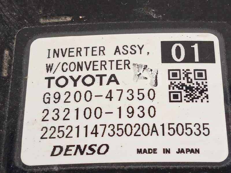 Recambio de convertidor potencia para toyota prius (zvw50) basis referencia OEM IAM G920047350 G920049135 2321001930 - Negro 4