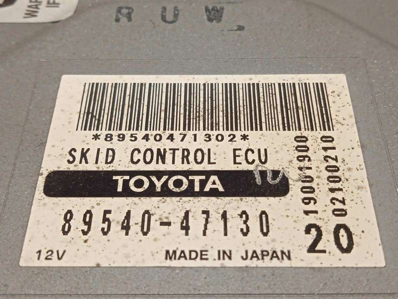 Recambio de centralita abs para toyota prius (nhw20) 1.5 cat referencia OEM IAM 8954047130 - Blanco 5