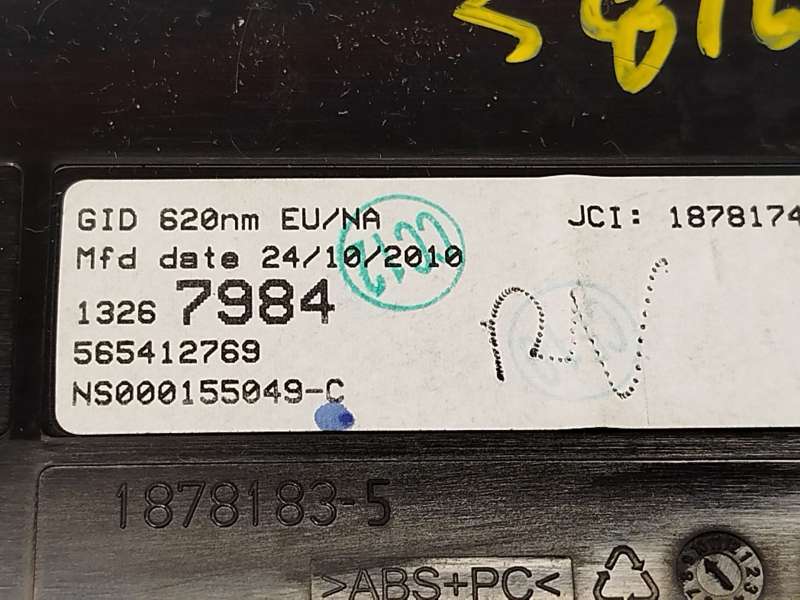 Recambio de pantalla multifuncion para opel astra j sports tourer (p10) 1.7 cdti (35) referencia OEM IAM 13267984 22858076 56541 4