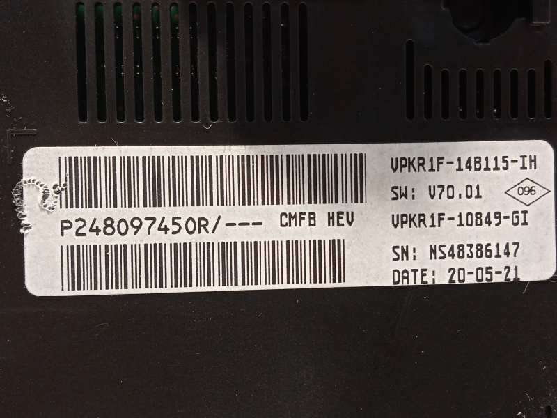 Recambio de cuadro instrumentos para renault clio v intens referencia OEM IAM 248097450R  P248097450R 5