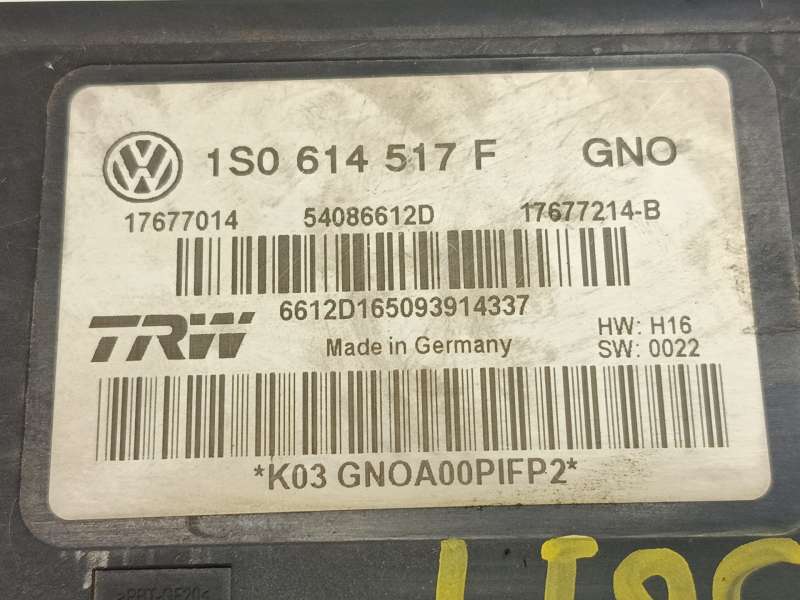 Recambio de abs para skoda rapid spaceback (nh1) 1.6 tdi referencia OEM IAM 1S0614517F 17677214B 54086612D - Azul 6
