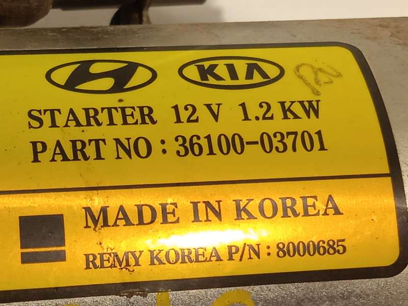 Recambio de motor arranque para hyundai i30 (gd) 1.4 referencia OEM IAM 3610003701  8000685 - Rojo 2