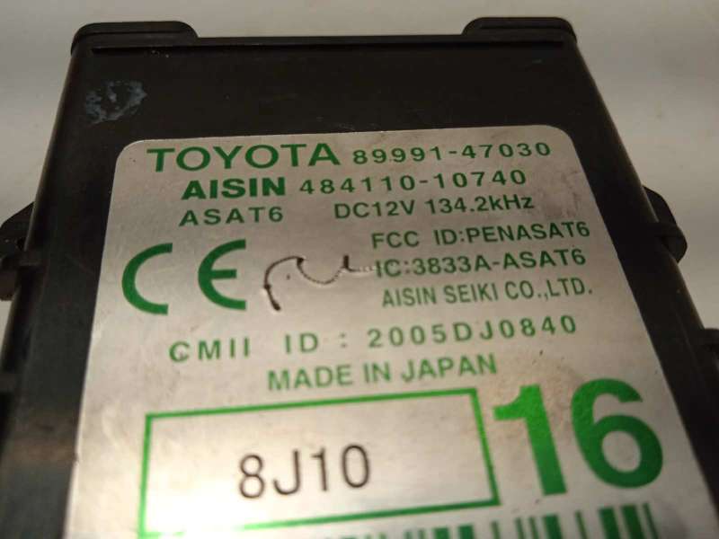 Recambio de modulo electronico para toyota prius (nhw20) 1.5 cat referencia OEM IAM 8999147030 - Blanco 4