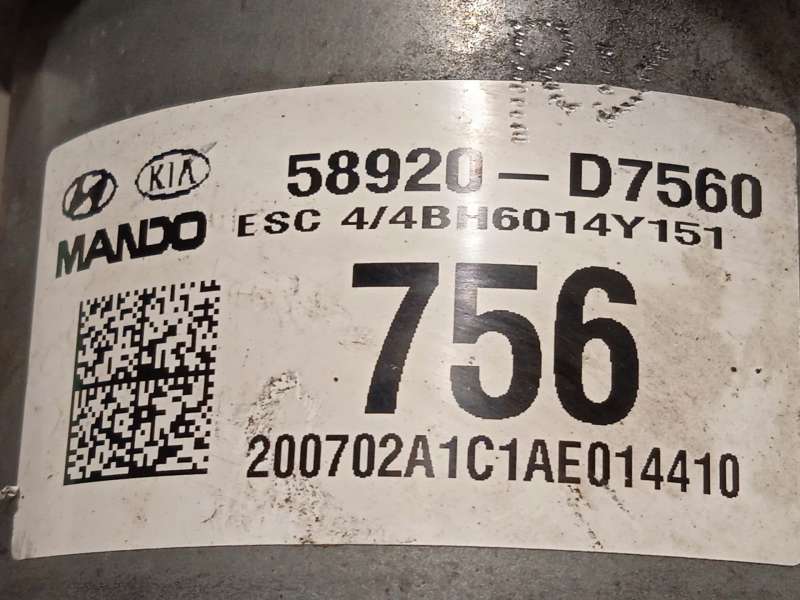 Recambio de abs para hyundai tucson (tl, tle) 1.6 crdi referencia OEM IAM 58920D7560 BE6009Y101 BH6014Y151 7