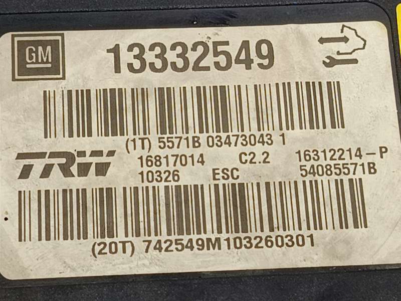 Recambio de abs para opel insignia berlina cosmo referencia OEM IAM 13332549 16312214P 16817014 - Gris 6