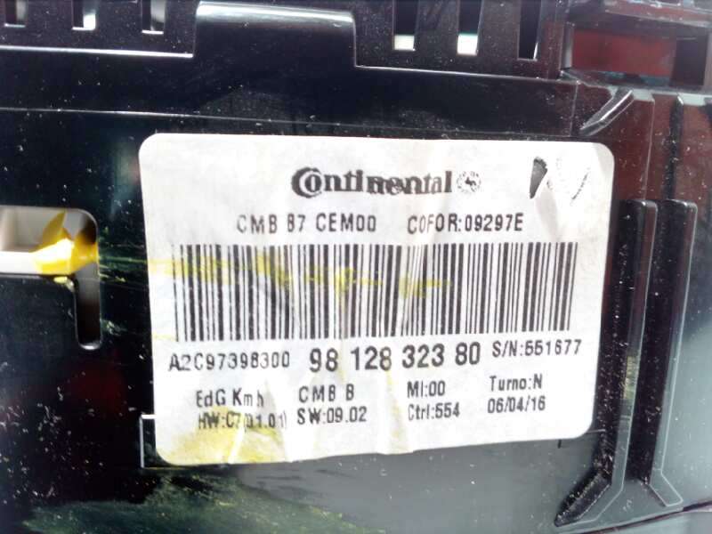 Recambio de cuadro instrumentos para citroën c4 lim. feel edition referencia OEM IAM 9812832380  A2C97398301 - Negro 3