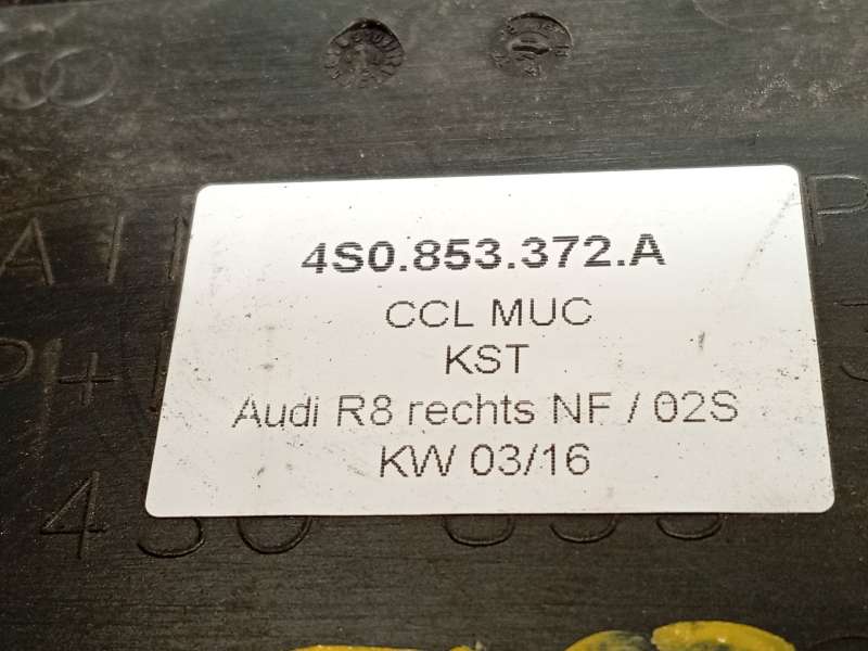 Recambio de moldura para audi r8 (4s3, 4sp) 5.2 fsi quattro referencia OEM IAM 4S0853372A - Amarillo 6