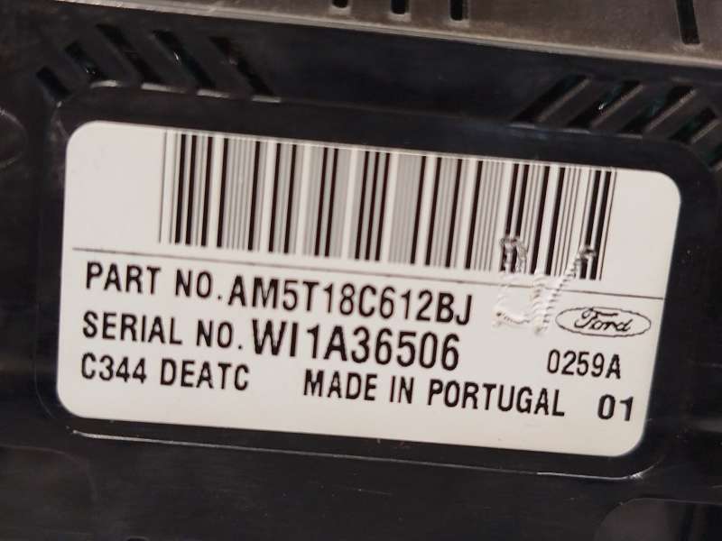Recambio de mando climatizador para ford c-max ii (dxa/cb7, dxa/ceu) 1.6 ecoboost referencia OEM IAM AM5T18C612BJ 1866943 - Gris 5