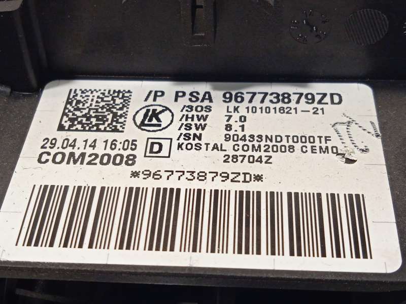 Recambio de mando intermitentes para citroën c3 ii (sc_) 1.0 vti 68 referencia OEM IAM 96773879ZD - Blanco 5