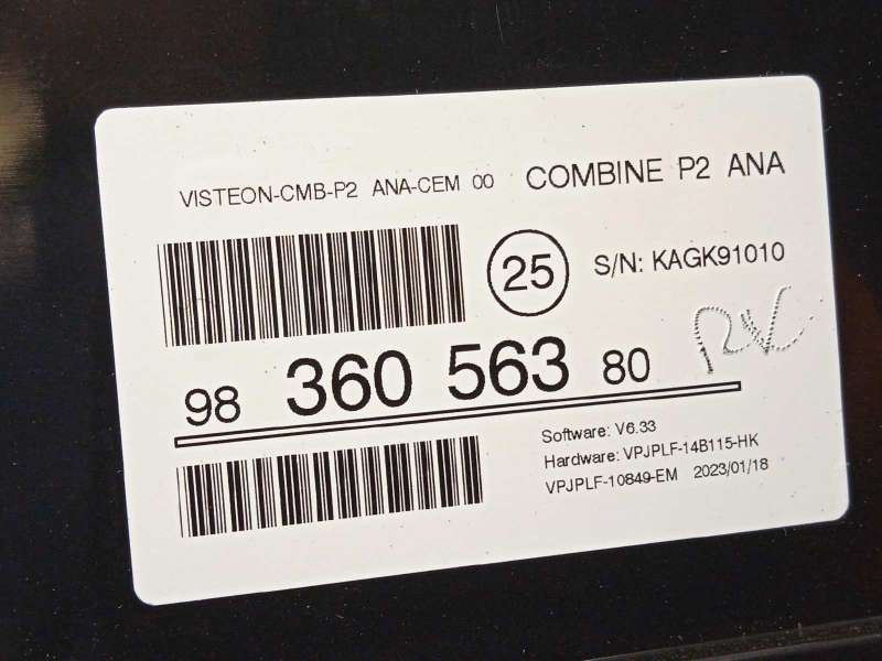 Recambio de cuadro instrumentos para peugeot 208 (p2) active referencia OEM IAM 9836056380 - Blanco 6