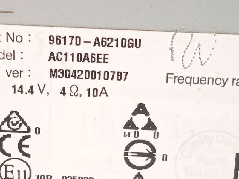 Recambio de sistema audio / radio cd para hyundai i30 (gd) 1.4 referencia OEM IAM 96170A6210GU  AC110A6EE - Rojo 6