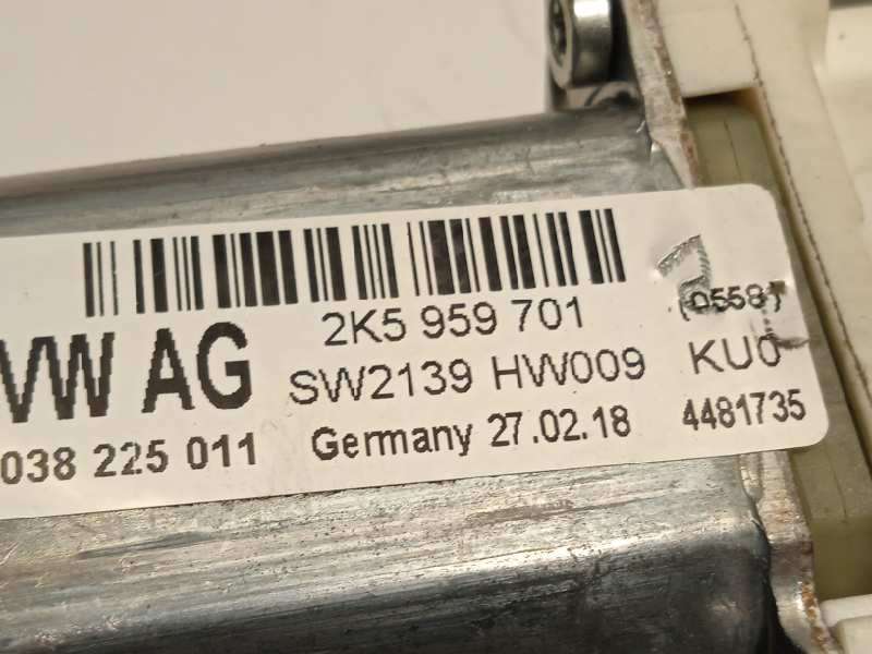 Recambio de elevalunas delantero izquierdo para volkswagen caddy furgón/kombi 2.0 tdi referencia OEM IAM 2K5837461  2K5959701 - Blanco 5