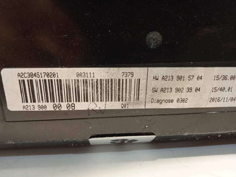 Recambio de pantalla multifuncion para mercedes-benz clase e familiar (bm 213) e 220 d (213.204) referencia OEM IAM A2139000008 - Negro 4