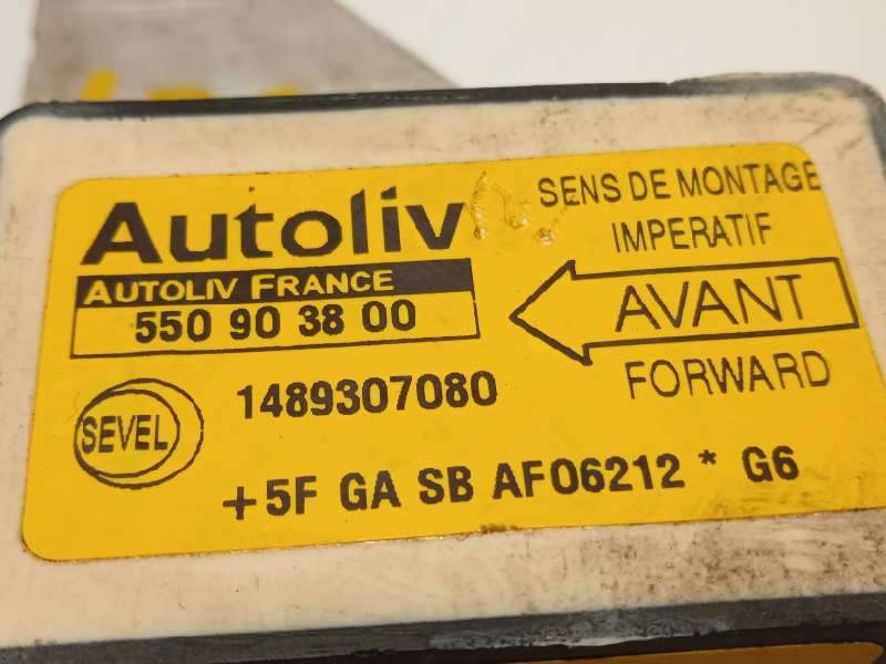 Recambio de centralita airbag para citroën jumpy 2.0 hdi sx familiar (5/6 asientos) referencia OEM IAM 1489307080  550903800 4