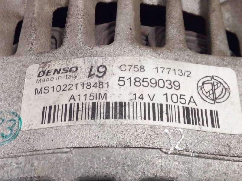Recambio de alternador para fiat 500 1.2 referencia OEM IAM 51859039  MS1022118481 - Blanco 4