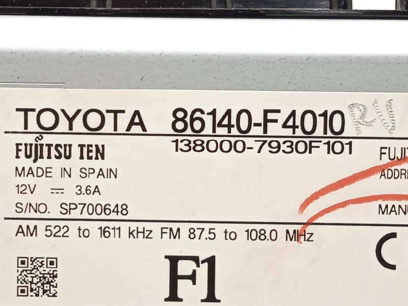 Recambio de pantalla multifuncion para toyota c-hr hybrid advance referencia OEM IAM 86140F4010  1380007930F101 7