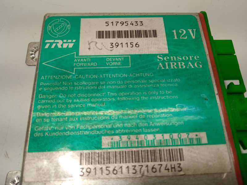 Recambio de centralita airbag para fiat grande punto (199) 1.9 8v jtd cat referencia OEM IAM 51795433 4