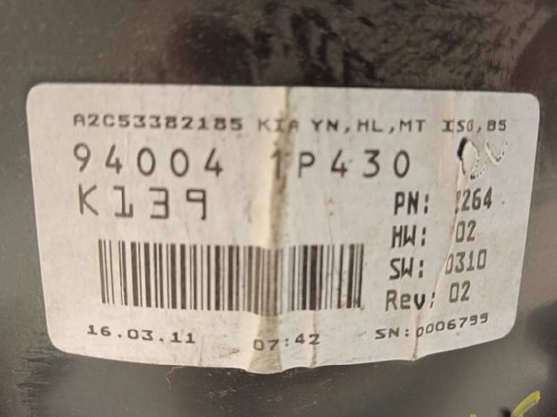 Recambio de cuadro instrumentos para kia venga drive referencia OEM IAM 940041P430  A2C53382185 7
