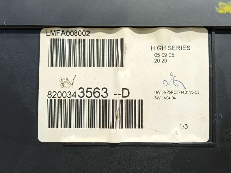 Recambio de cuadro instrumentos para renault clio iii (br0/1, cr0/1) 1.5 dci (br0h, cr0h, cr1s, br1s) referencia OEM IAM 8200343 - Negro 4