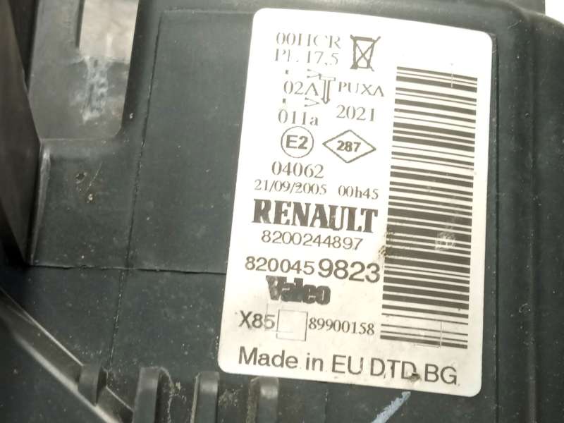 Recambio de faro derecho para renault clio iii (br0/1, cr0/1) 1.5 dci (br0h, cr0h, cr1s, br1s) referencia OEM IAM 8200244897 820 - Negro 4