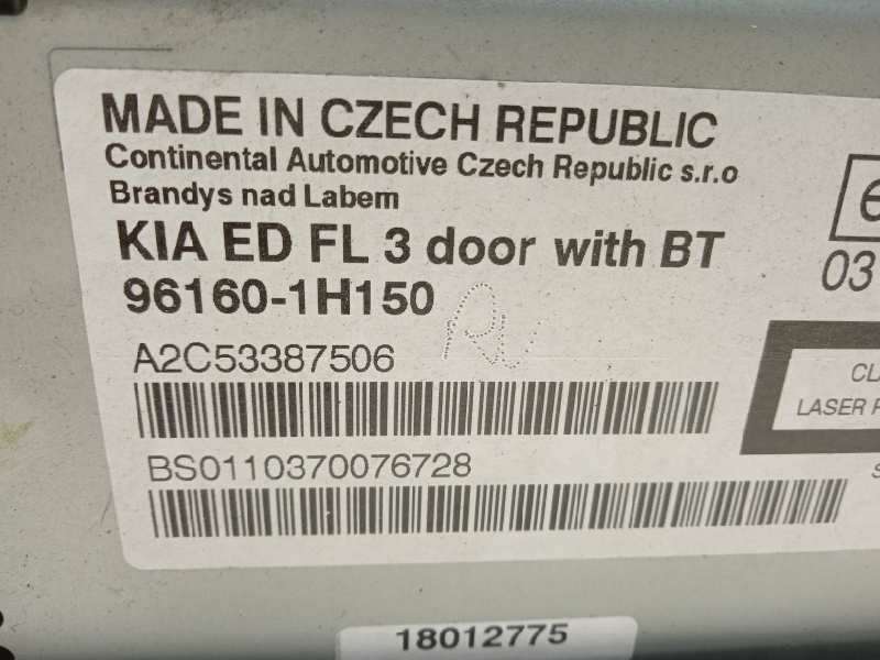 Recambio de sistema audio / radio cd para kia cee'd 1.6 crdi cat referencia OEM IAM 961601H150  A2C53387506 - Blanco 5