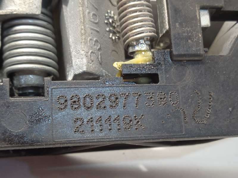 Recambio de maneta exterior lateral corredera derecha para citroën berlingo shine m referencia OEM IAM 9802977380 - Blanco 4