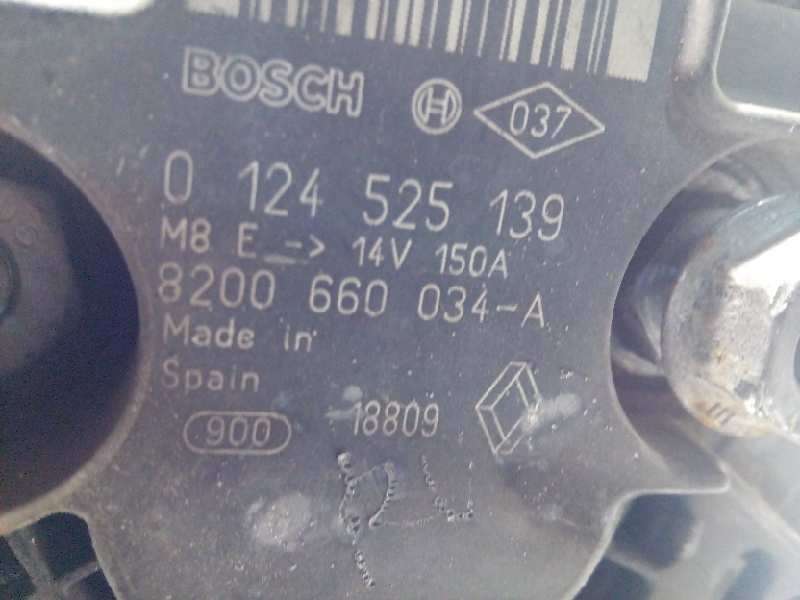Recambio de alternador para renault kangoo 1.5 dci diesel cat referencia OEM IAM 8200660034A 8200660034 0124525139 - Blanco 5