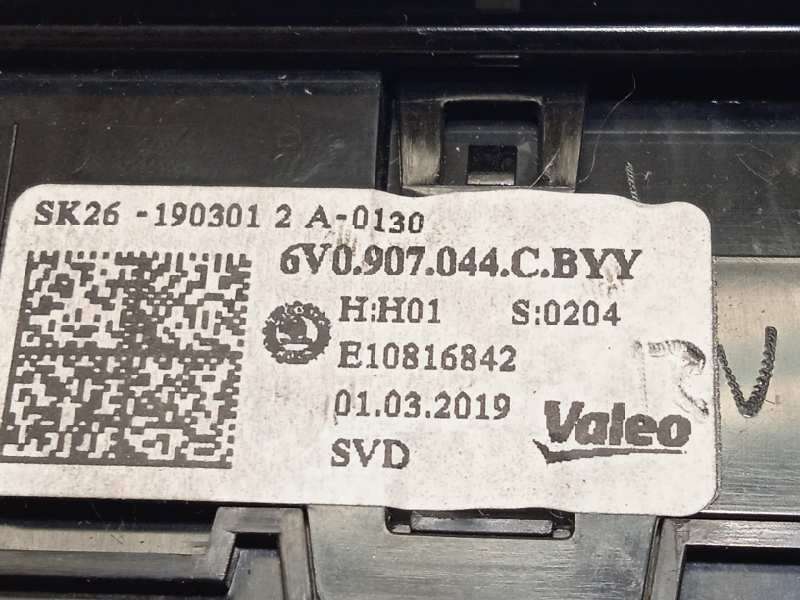 Recambio de mando climatizador para skoda fabia familiar 1.0 referencia OEM IAM 6V0907044CBYY - Azul 5