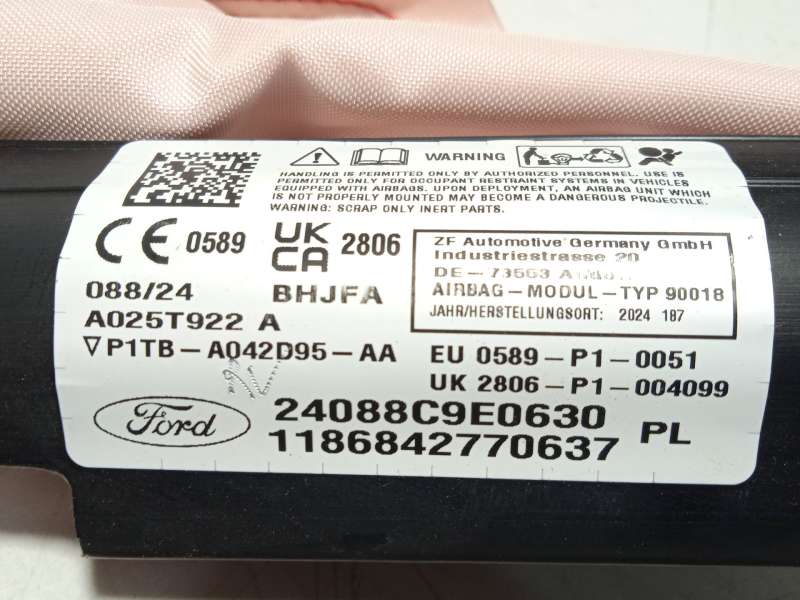 Recambio de airbag cortina delantero izquierdo para ford puma (j2k, cf7) 1.0 ecoboost mhev referencia OEM IAM P1TBA042D95AA 2632 - Blanco 4