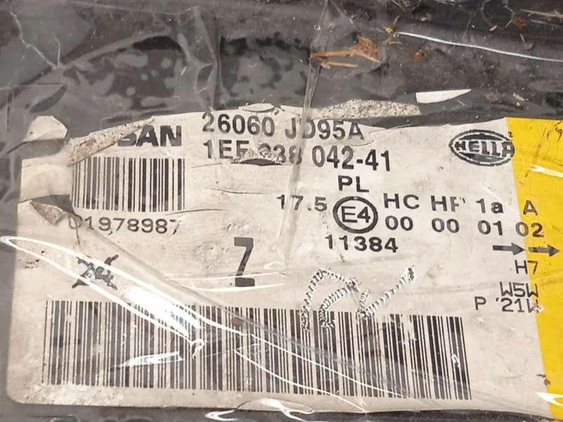 Recambio de faro izquierdo para nissan qashqai i (j10, nj10) 2.0 dci referencia OEM IAM 26060JD95A  1EF23804241 5
