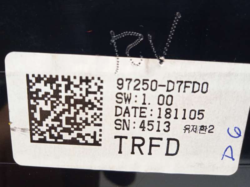 Recambio de mando climatizador para hyundai tucson (tl, tle) 1.6 gdi referencia OEM IAM 97250D7FD0TRY - Negro 6