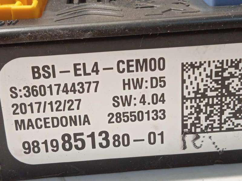 Recambio de caja reles / fusibles para citroën c4 picasso 1.2 12v e-thp referencia OEM IAM 9819851380 28550133 1663368880 - Azul 4