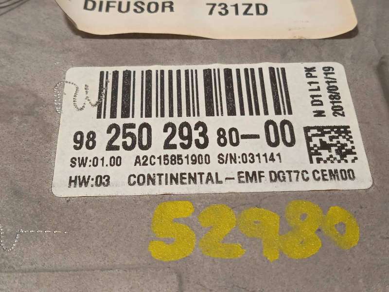 Recambio de pantalla multifuncion para citroën c4 picasso 1.2 12v e-thp referencia OEM IAM 9825029380  A2C15851900 - Azul 4