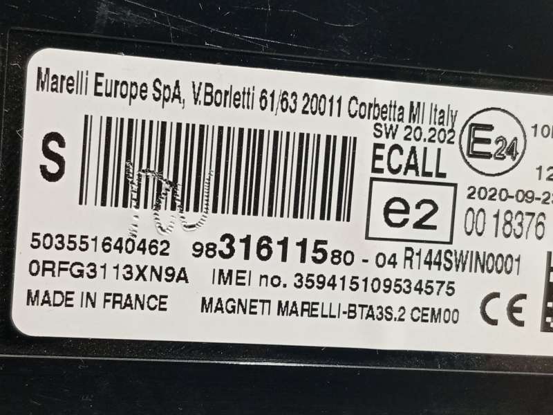 Recambio de modulo electronico para peugeot rifter 1.5 bluehdi 130 referencia OEM IAM 9831611580  503551640462 - Gris 4