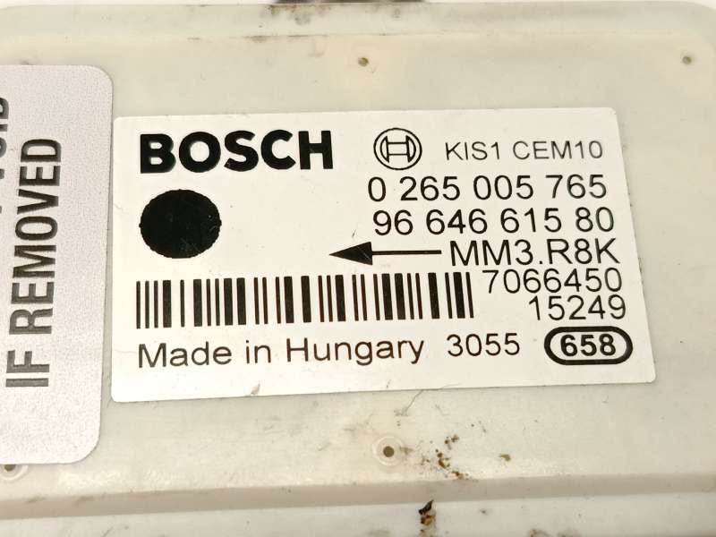Recambio de modulo electronico para peugeot 5008 (0u_, 0e_) 1.6 bluehdi 120 referencia OEM IAM 9664661580  0265005765 5