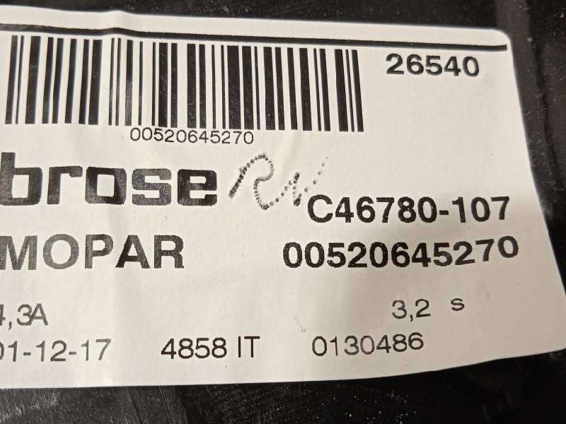 Recambio de elevalunas delantero derecho para jeep renegade 1.6 m-jet cat referencia OEM IAM 00520645270 - Negro 3