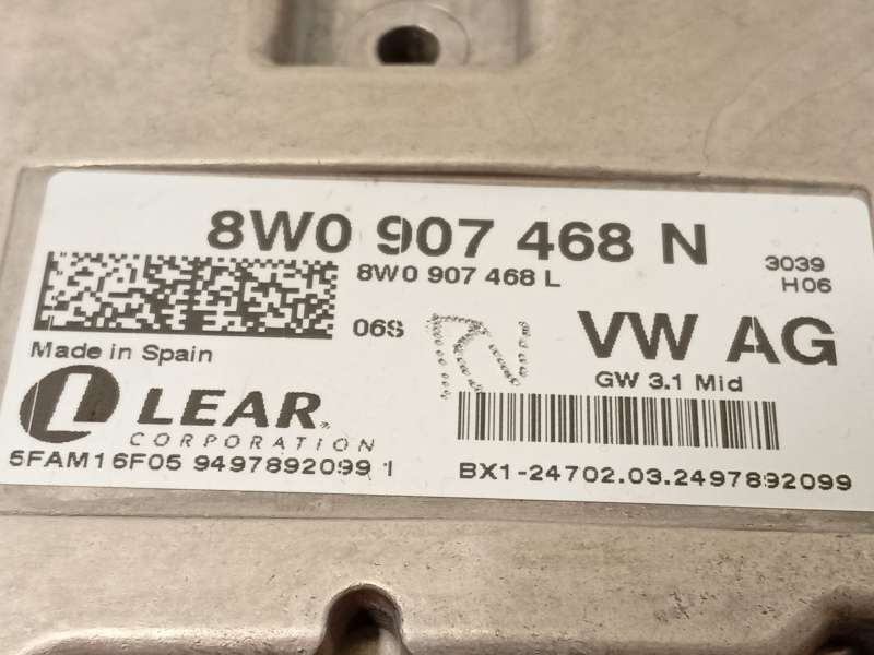 Recambio de modulo electronico para audi a5 sportback (f5a, f5f) 35 tdi referencia OEM IAM 8W0907468N - Blanco 4