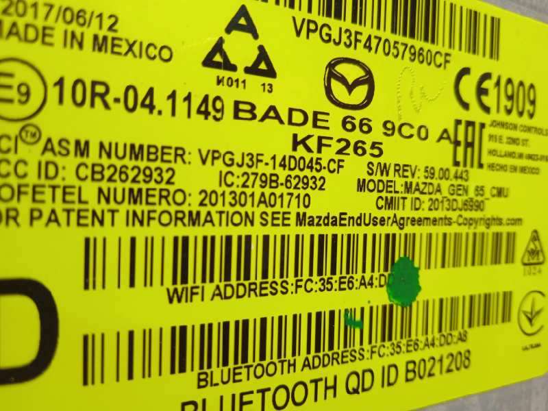 Recambio de modulo electronico para mazda 2 lim. () 1.5 16v cat referencia OEM IAM BADE669C0A - Blanco 5
