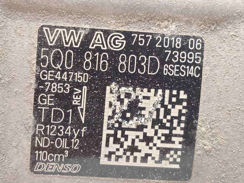 Recambio de compresor aire acondicionado para volkswagen polo sport referencia OEM IAM 5Q0816803D  4471507853 - Rojo 5