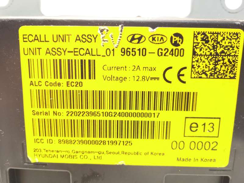 Recambio de modulo electronico para hyundai ioniq (ae) 1.6 gdi hybrid referencia OEM IAM 96510G2400 - Gris 4