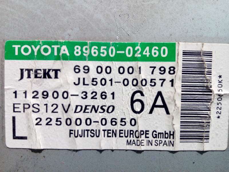 Recambio de centralita direccion para toyota auris active referencia OEM IAM 8965002460  2250000650 - Gris 4