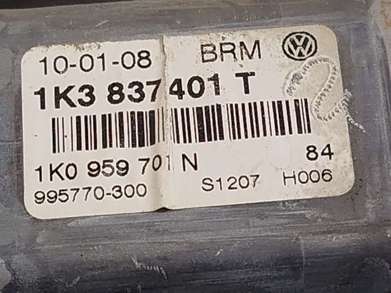 Recambio de elevalunas delantero izquierdo para volkswagen golf v (1k1) 1.4 tsi referencia OEM IAM 1K3837461B 1K3837401T - Blanco 4