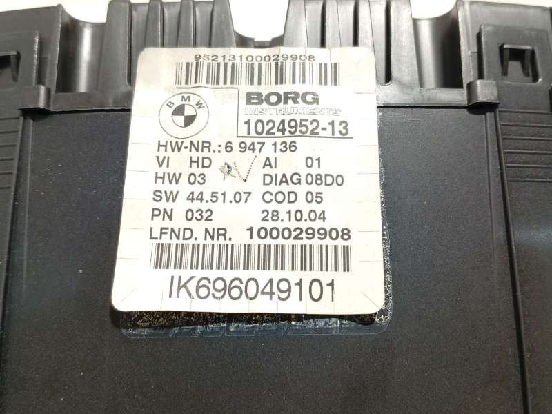 Recambio de cuadro instrumentos para bmw 1 (e87) 120 d referencia OEM IAM 6947136 62109283801 102495213 - Negro 5