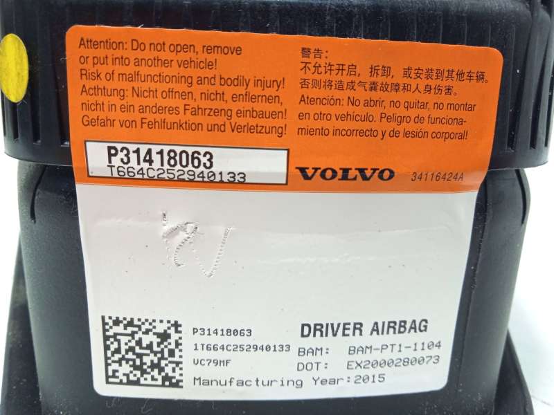 Recambio de airbag delantero izquierdo para volvo s60 ii (134) d2 referencia OEM IAM 31418063 P31418063 - Azul 5