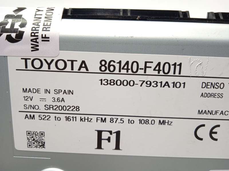 Recambio de pantalla multifuncion para toyota c-hr (_x1_) 1.8 hybrid (zyx10_, zyx11_) referencia OEM IAM 86140F4011  1380007931A 6